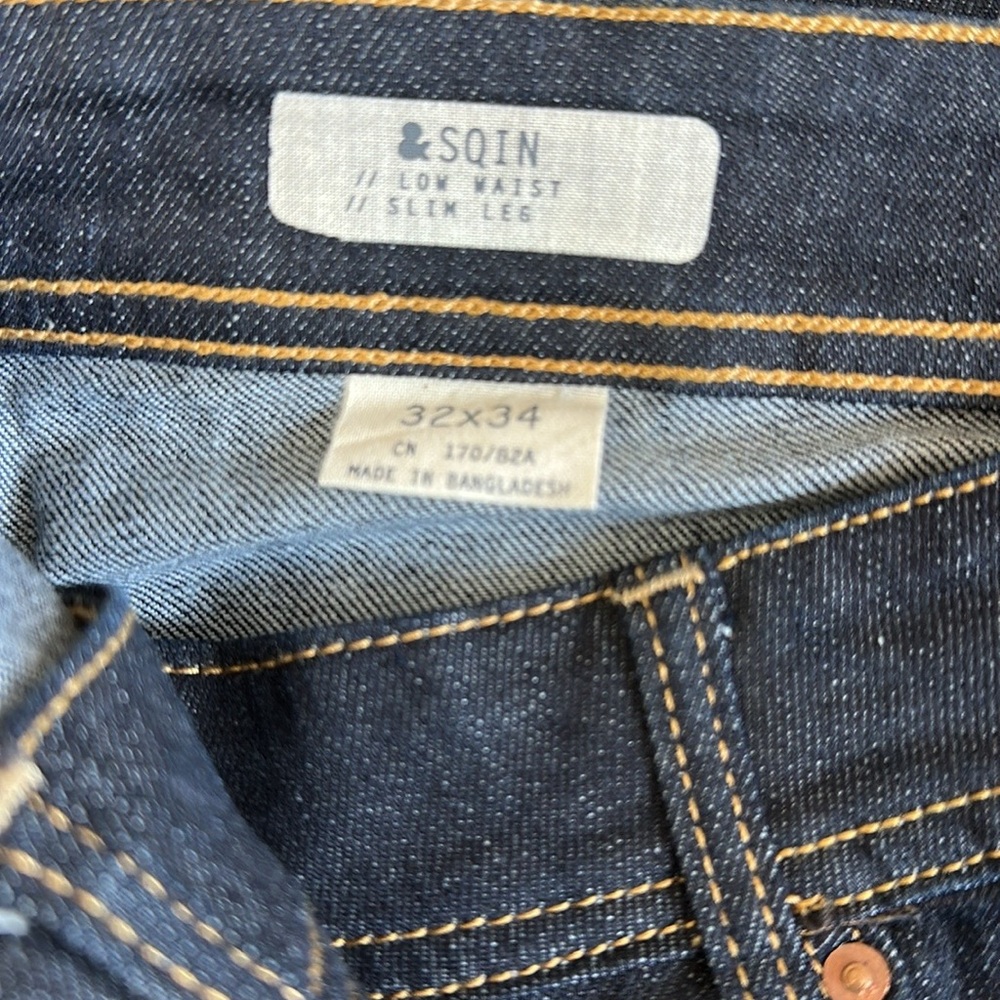 SQIN Darkly Denim Jeans~ Slim Leg Skinny~ Size 32 - Picture 11 of 16